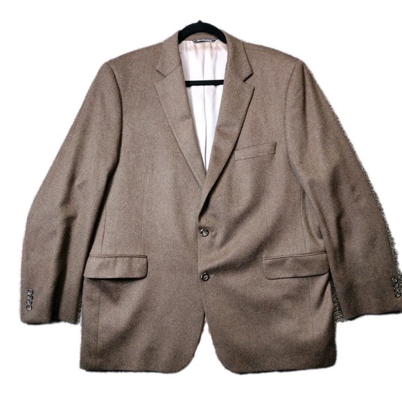 Jack Victor Cashmere and Mink Blazer 2 Button Suit Jacket Mens Luxury Canada 46R
